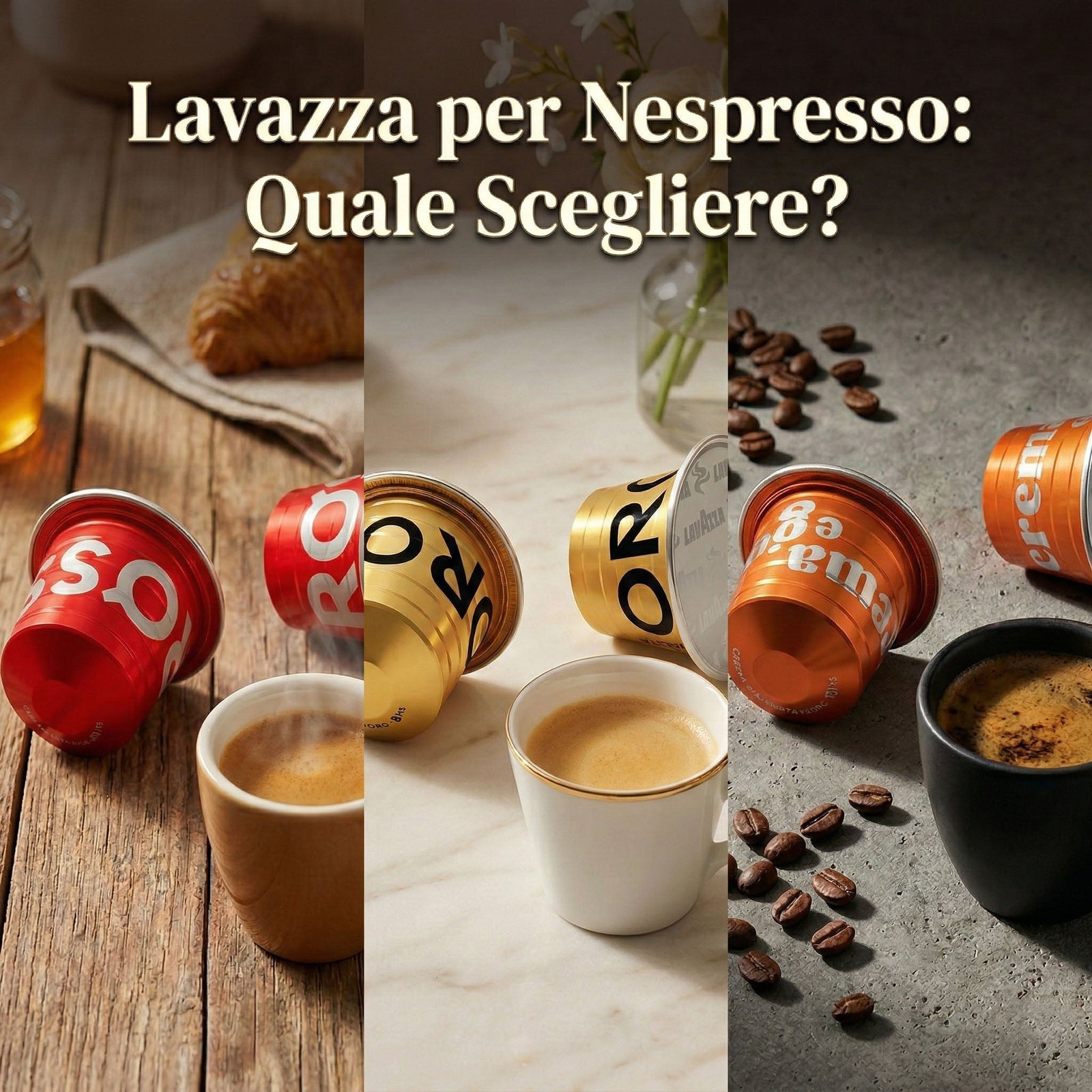Capsule Lavazza per Nespresso: Qualità Rossa vs Qualità Oro vs Crema e Gusto Forte