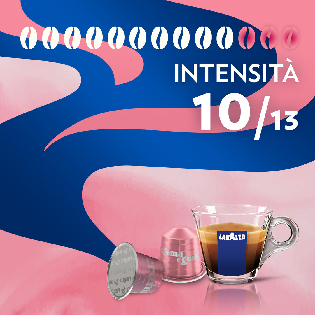 30 Capsule Lavazza Crema e Gusto Dolce compatibili con Nespresso - in alluminio