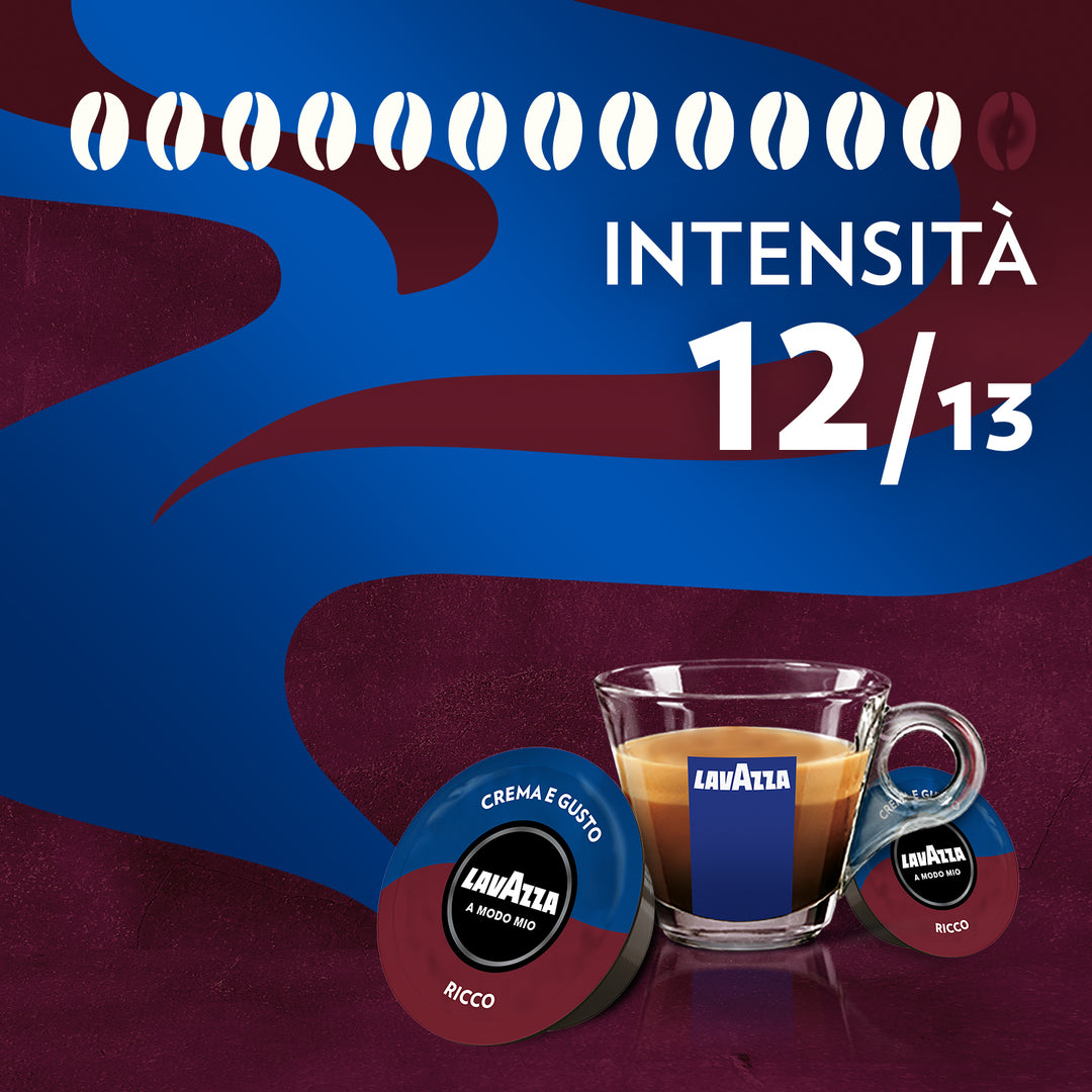 36 Capsule Lavazza Originali A Modo Mio Ricco Crema e Gusto