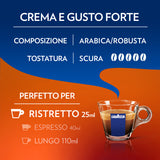 80 Capsule caffè Lavazza compatibili Nespresso - Crema e Gusto FORTE