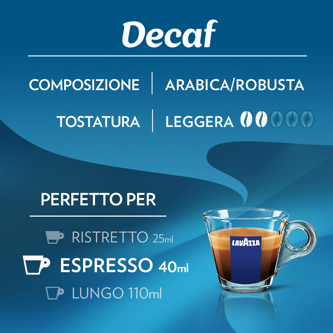 30 Capsule Lavazza Decaffeinato Compatibili per Nespresso - in alluminio