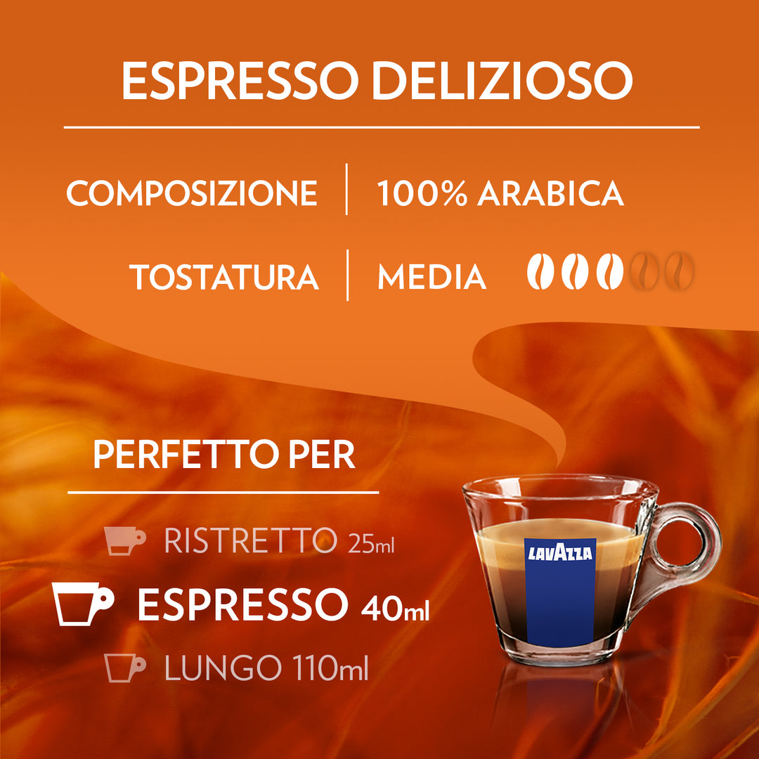 36 Capsule di caffè Originali Lavazza A Modo Mio Delizioso pacco da