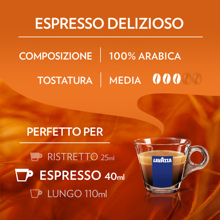 36 Capsule di caffè Originali Lavazza A Modo Mio Delizioso pacco da