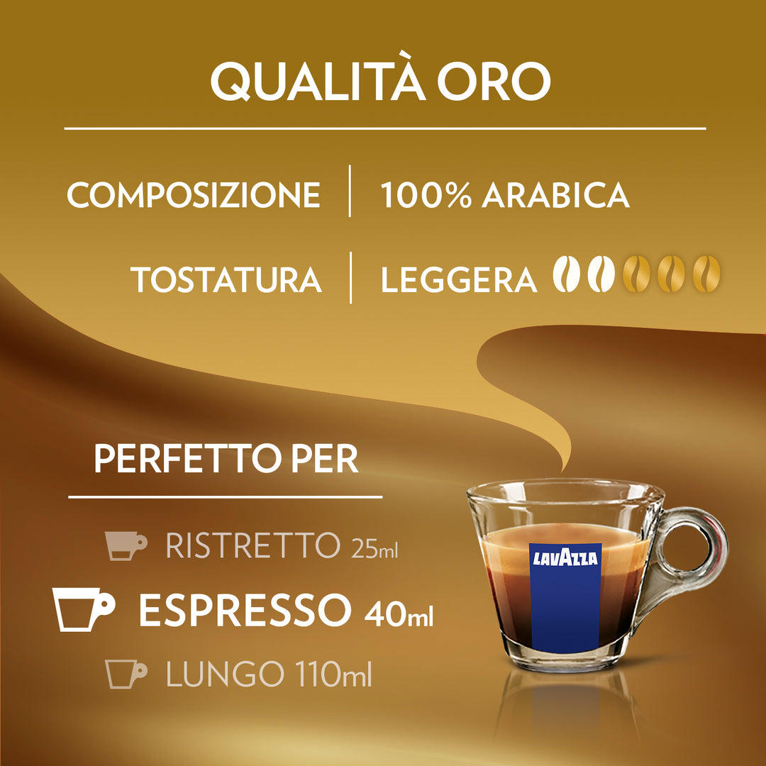 10 Capsule Lavazza compatibili Nespresso Qualità Oro
