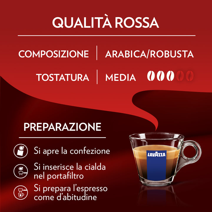Lavazza Caffè 400 Cialde Ese 44mm - Qualità Rossa