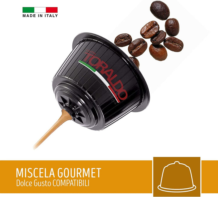 100 Capsule Toraldo Compatibili Dolce Gusto Miscela Gourmet
