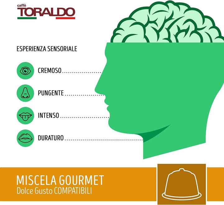 100 Capsule Toraldo Compatibili Dolce Gusto Miscela Gourmet