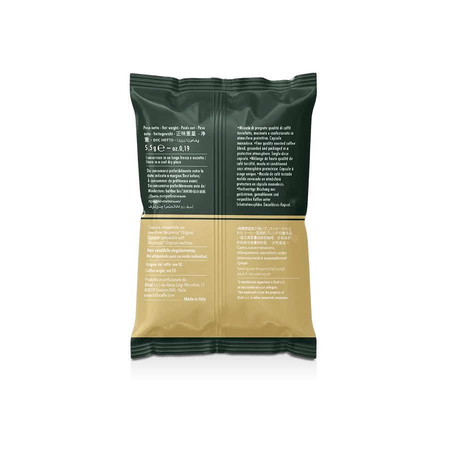 100 Capsule Caffè Lollo Oro Compatibili Nespresso