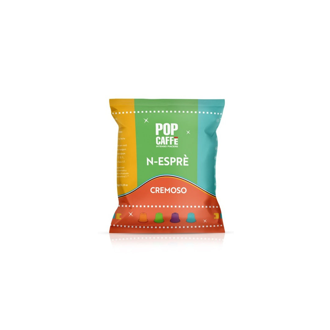100 Capsule Pop Caffè N-esprè Cremoso Compatibili Nespresso - Gusto Morbido e Vellutato