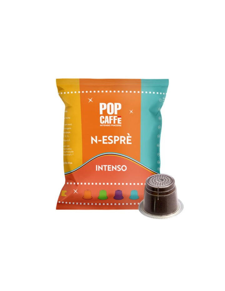 100 Capsule Pop Caffè N-esprè Intenso Compatibili Nespresso - Gusto Forte e Deciso