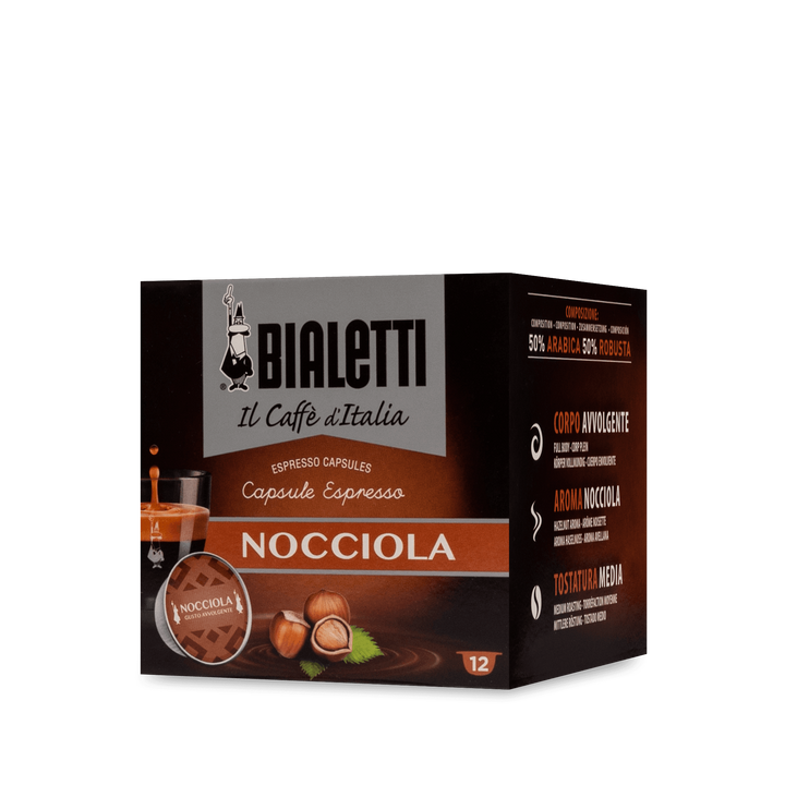 12 Bialetti Il Caffè D'Italia Capsule Nocciola / Gusto Avvolgente