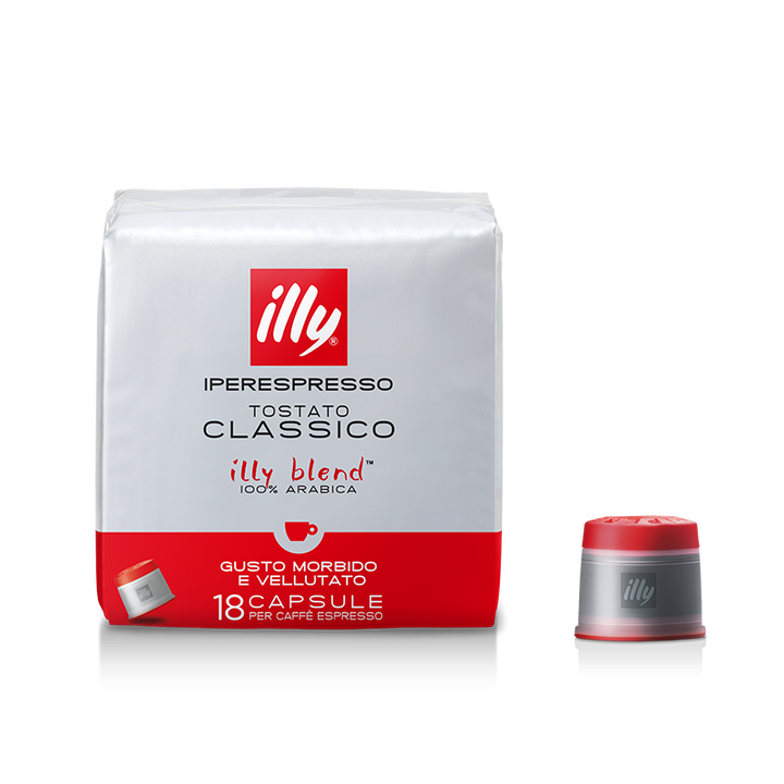 18 Capsule Iperespresso Illy Arabica Tostato Classico – Gusto Equilibrato