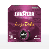 16 Capsule Lavazza A Modo Mio Lungo Dolce – Espresso Lungo 100% Arabica con Note Floreali e Fruttate