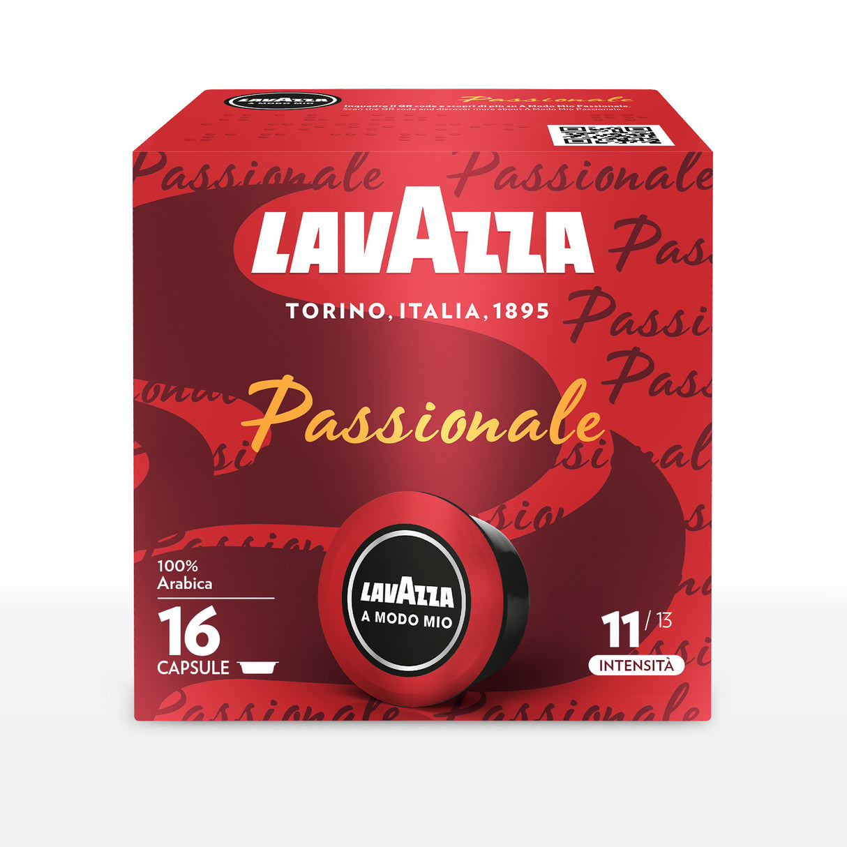 16 Capsule Caffè Lavazza A Modo Mio Passionale - Intensità 11/13