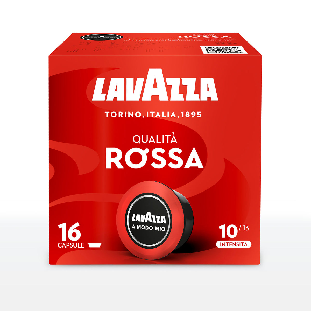 16 Capsule Caffè Lavazza A Modo Mio Qualità Rossa - Intensità 10/13