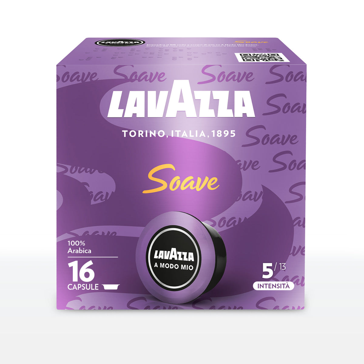 16 Capsule Lavazza A Modo Mio Soave – Espresso Leggero e Floreale 100% Arabica