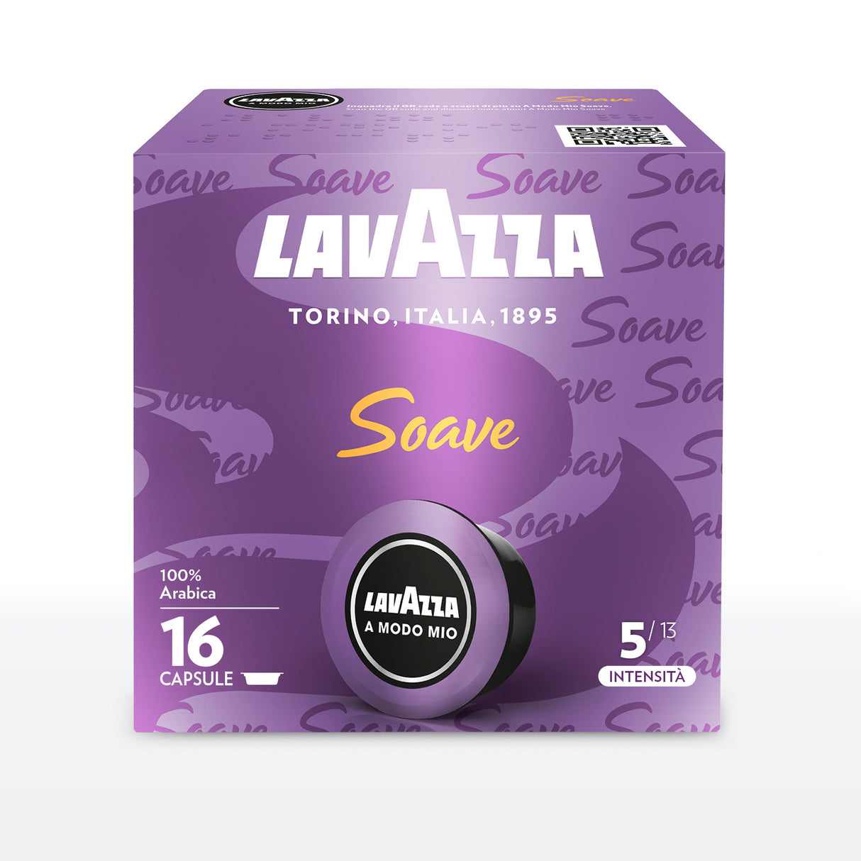 16 Capsule Lavazza A Modo Mio Soave – Espresso Leggero e Floreale 100% Arabica