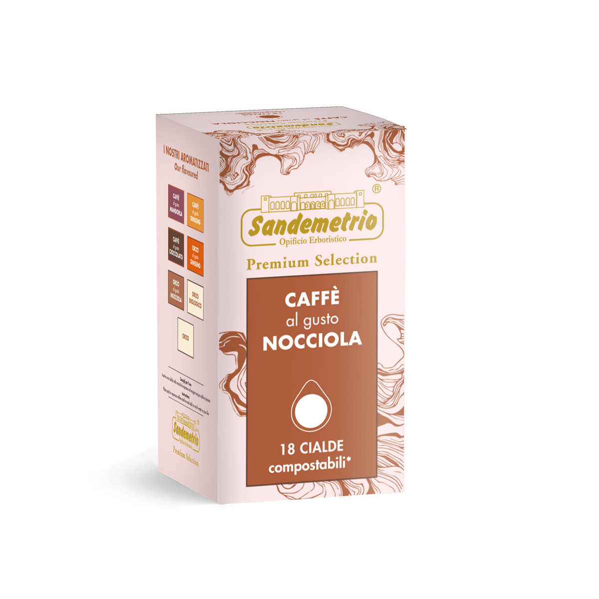 18 Cialde ESE 44 mm Sandemetrio - Caffè alla Nocciola