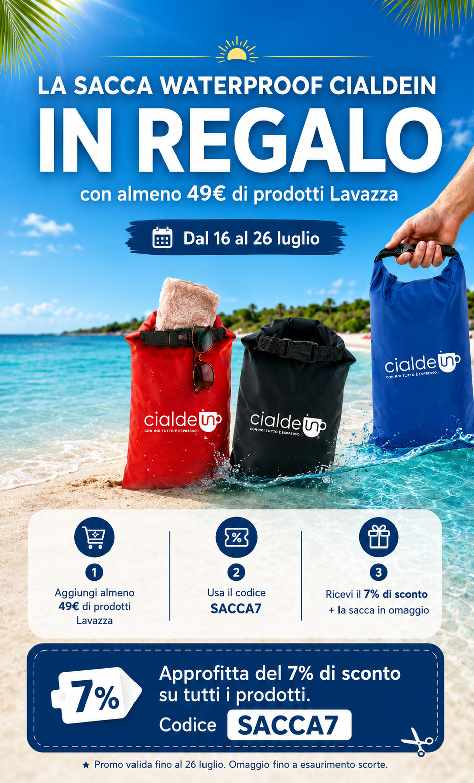🎁 Sacca Waterproof “Cialdein” in Omaggio