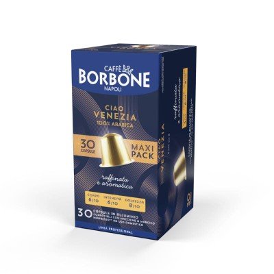 Borbone Miscela Ciao Venezia – 30 Capsule in Alluminio compatibili Nespresso