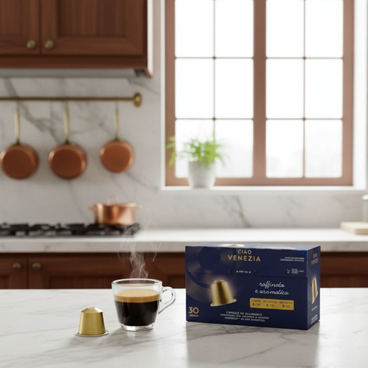 Borbone Miscela Ciao Venezia – 30 Capsule in Alluminio compatibili Nespresso