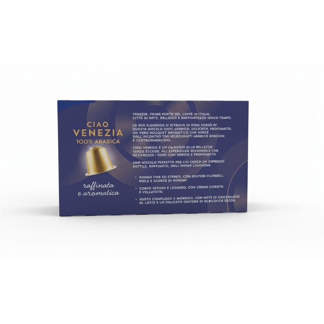Borbone Miscela Ciao Venezia – 30 Capsule in Alluminio compatibili Nespresso