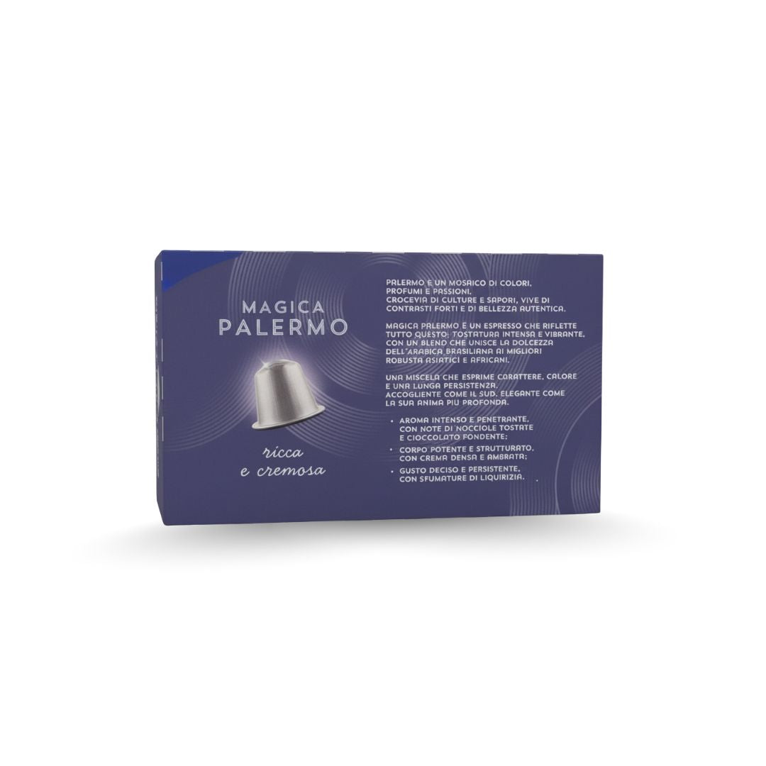 Borbone Miscela Magica Palermo – 30 Capsule in Alluminio compatibili Nespresso