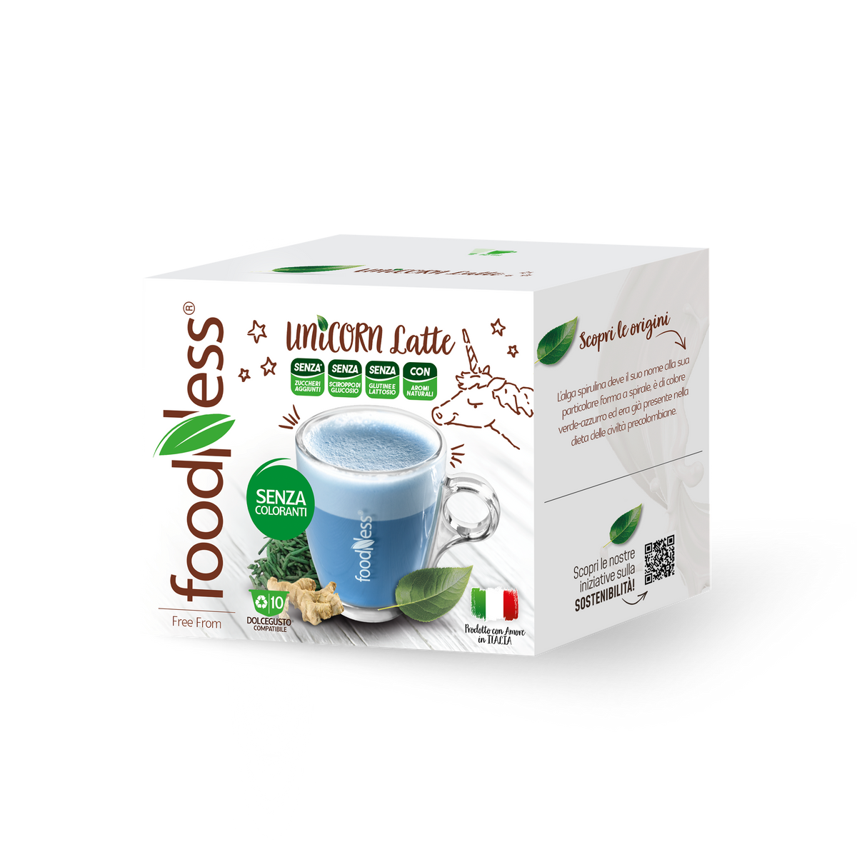 10 Capsule Foodness Unicorn Latte Compatibili Dolce Gusto