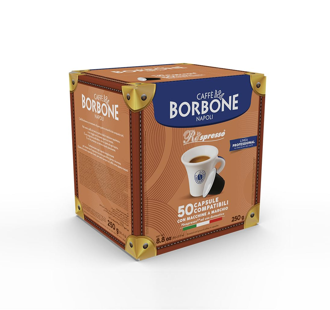 50 Capsule Borbone Respresso Blu Compatibili con Nespresso