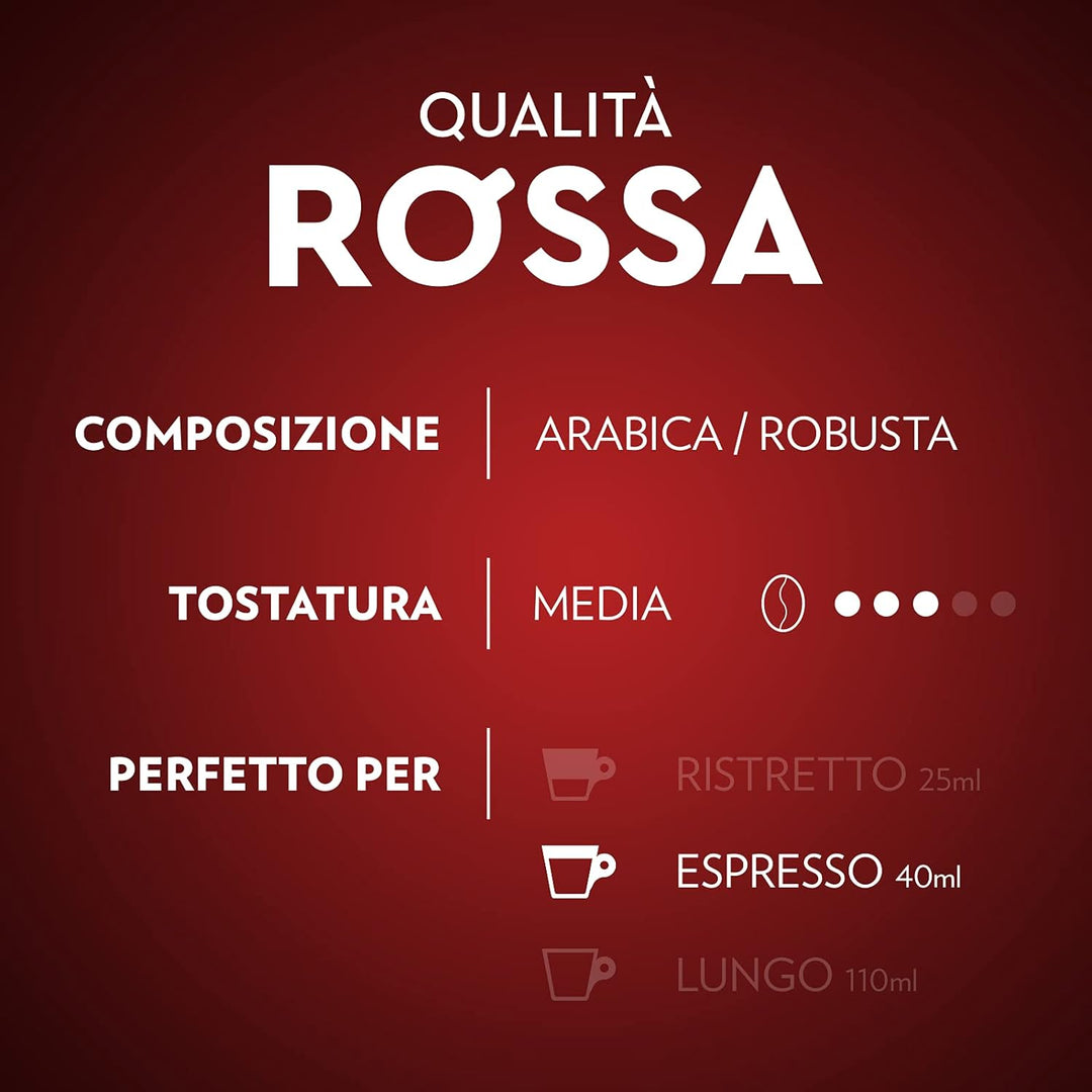 10 Qualità Rossa Capsule Lavazza compatibili Nespresso