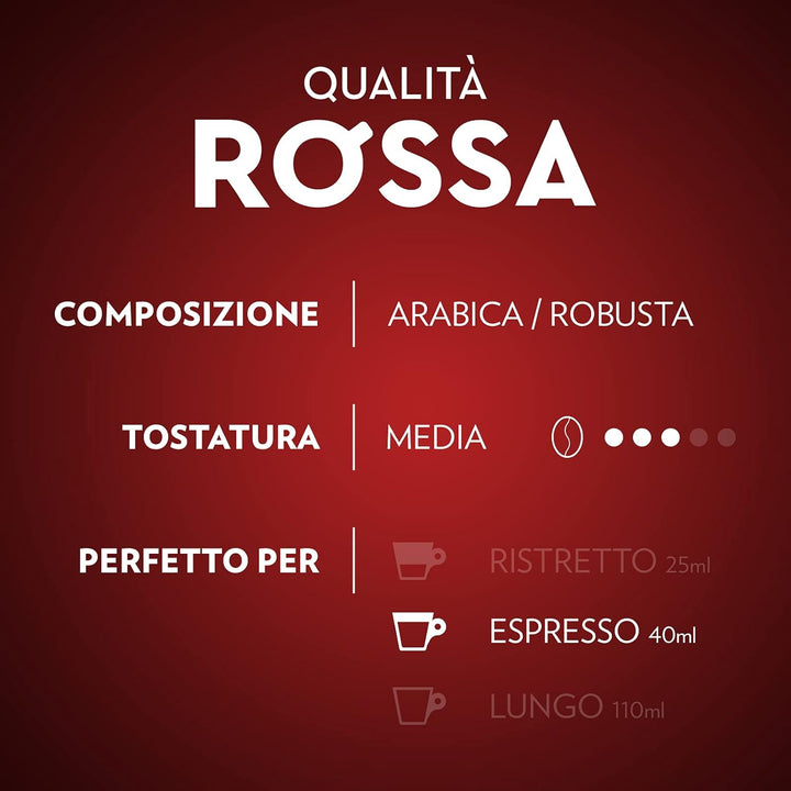 10 Qualità Rossa Capsule Lavazza compatibili Nespresso