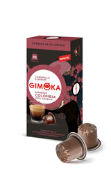 10 Capsule Gimoka Colombia compatibili sistema Nespresso - alluminio
