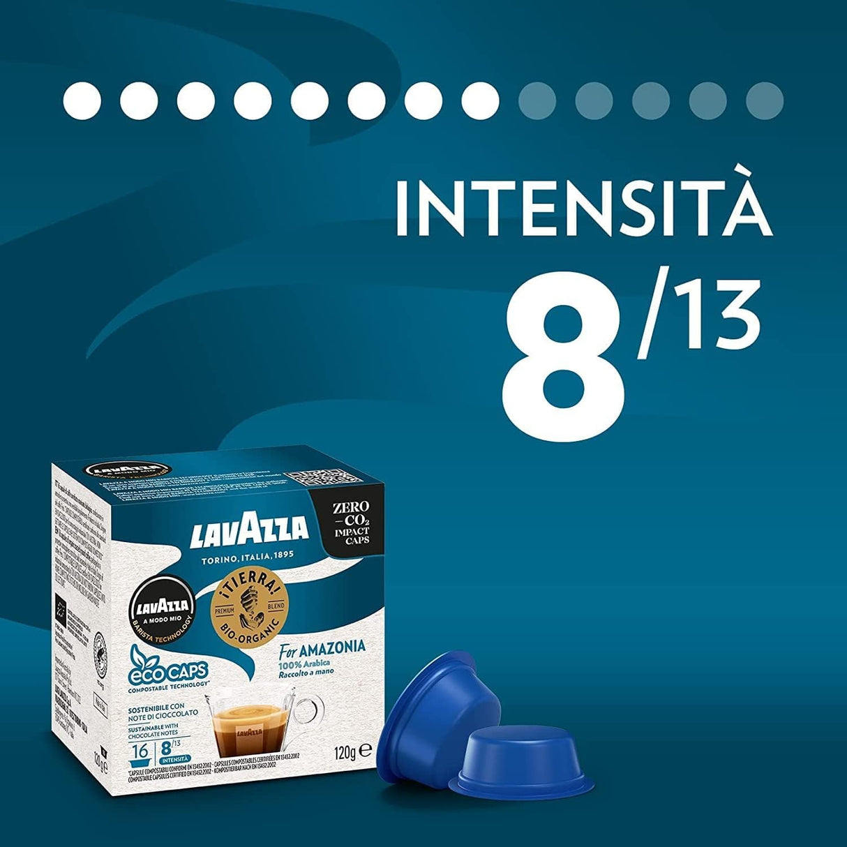 Lavazza ¡Tierra! For Amazonia - 16 Capsule per Lavazza A Modo Mio