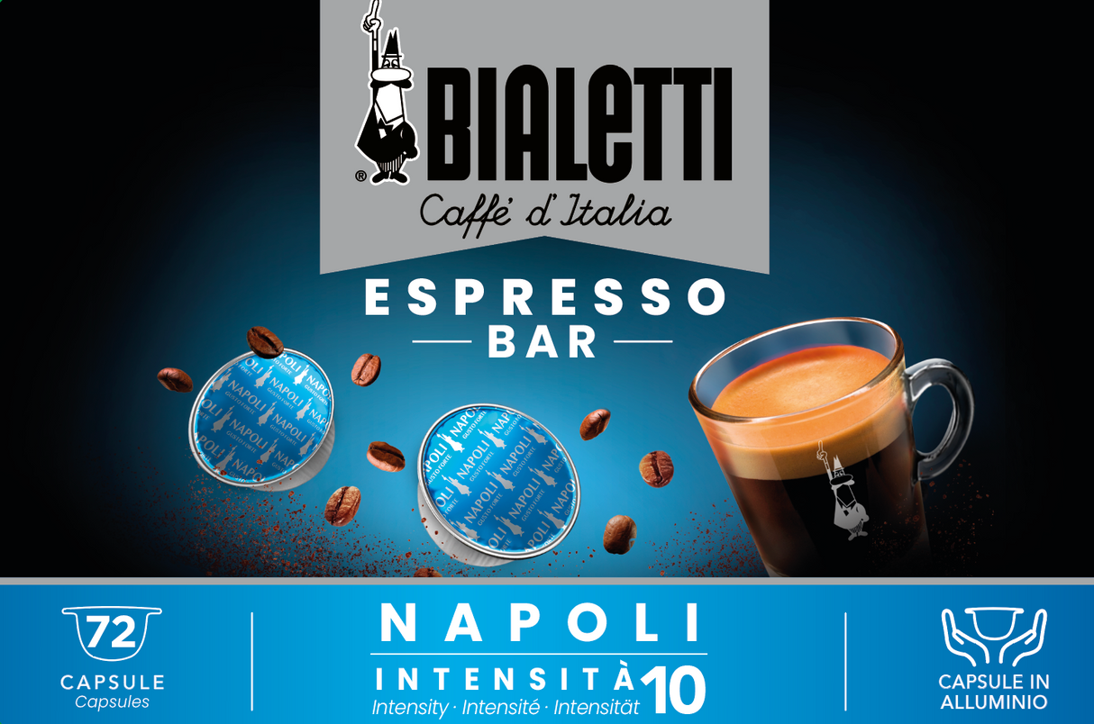 Bialetti Caffè d'Italia Napoli - 72 Capsule Originali Bialetti