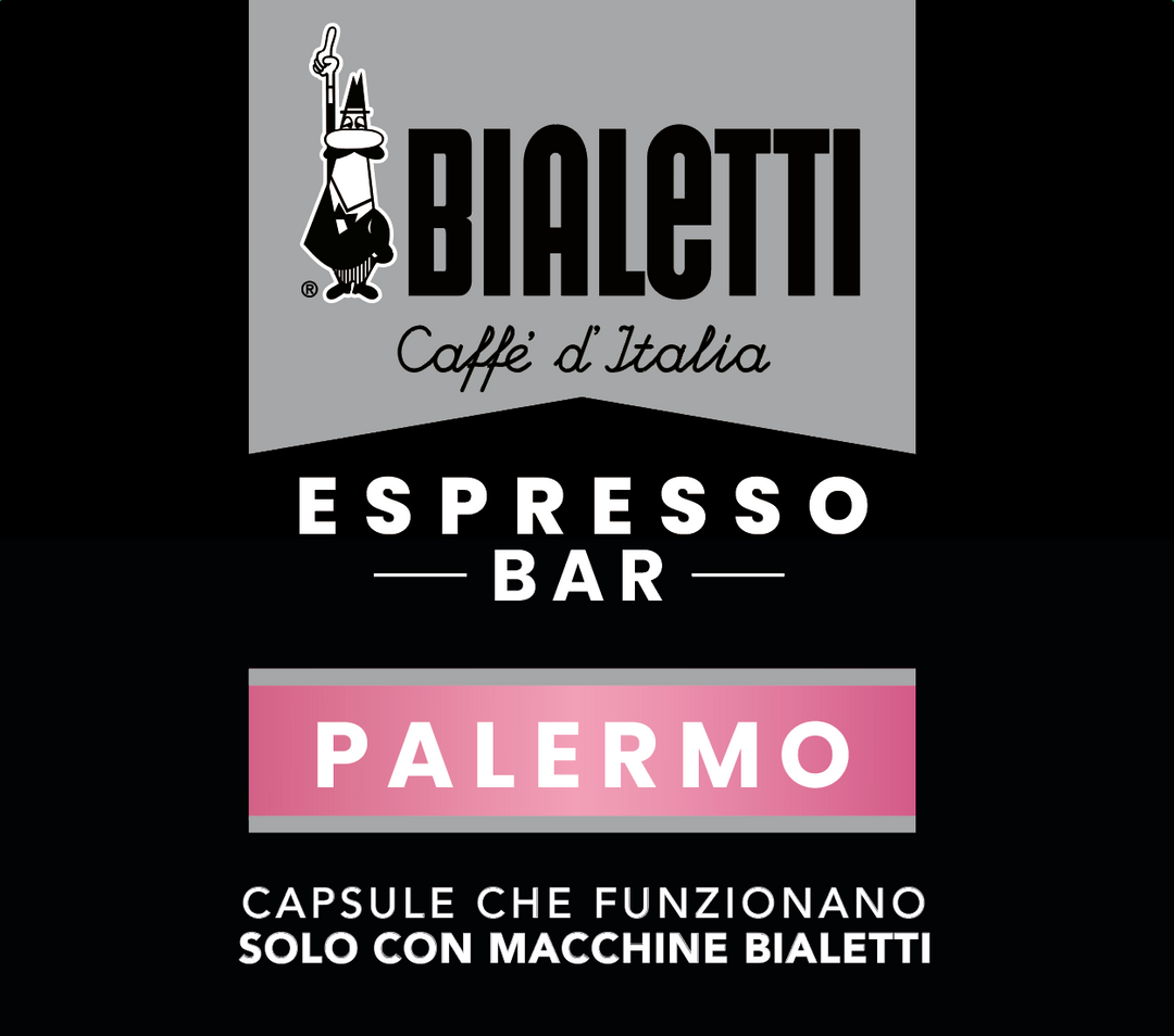 72 Capsule Palermo Bialetti Il Caffe' d'Italia - intensità 12 - capsule alluminio
