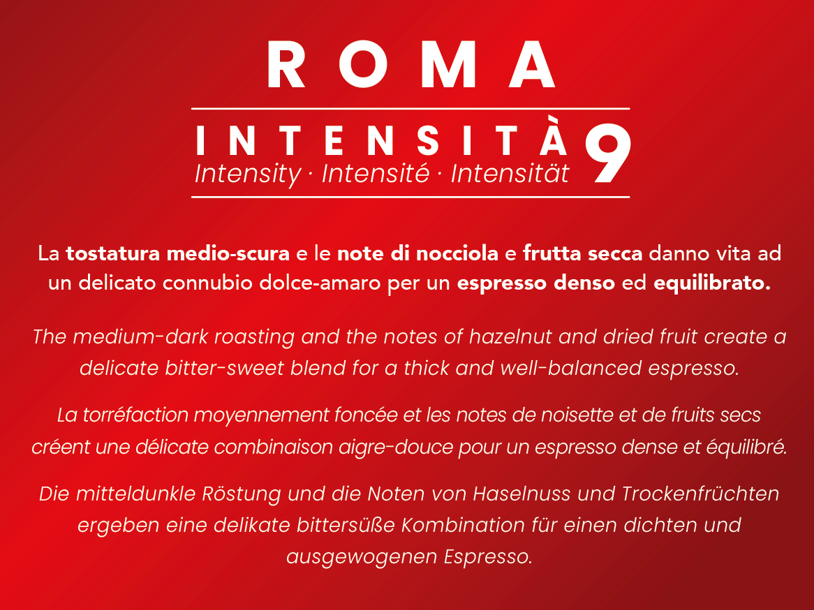 128 Capsule Bialetti Caffè d'Italia Roma - Multipack Espresso Robusto e Aromatico