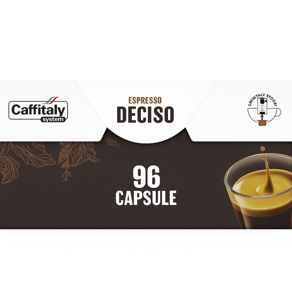 96 Capsule Caffitaly System - Espresso Deciso  –  Caffè Intenso e Corposo