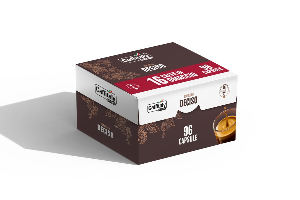 96 Capsule Caffitaly System - Espresso Deciso  –  Caffè Intenso e Corposo