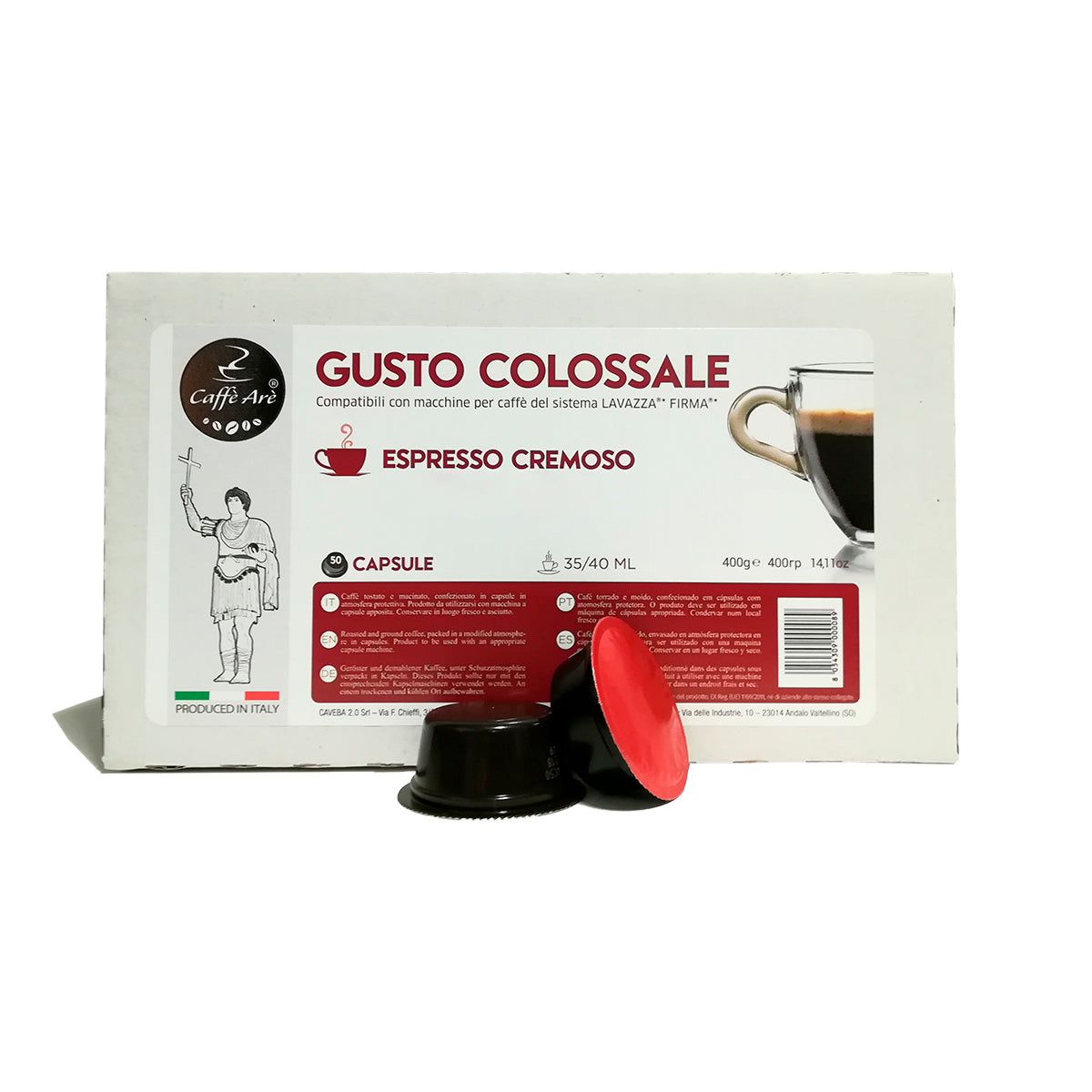 50 Capsule Caffè Arè Compatibili Lavazza Firma – Miscela Cremoso