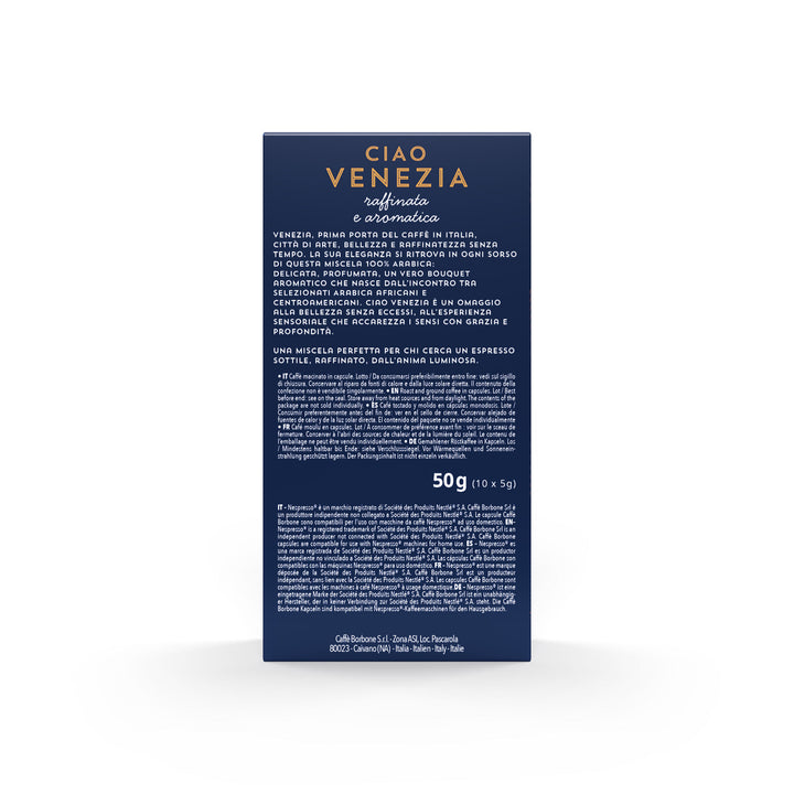 Borbone Miscela Ciao Venezia – 30 Capsule in Alluminio compatibili Nespresso