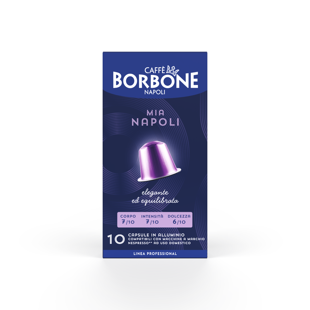 10 Capsule in alluminio caffè Borbone Compatibili Nespresso - Mia NAPOLI