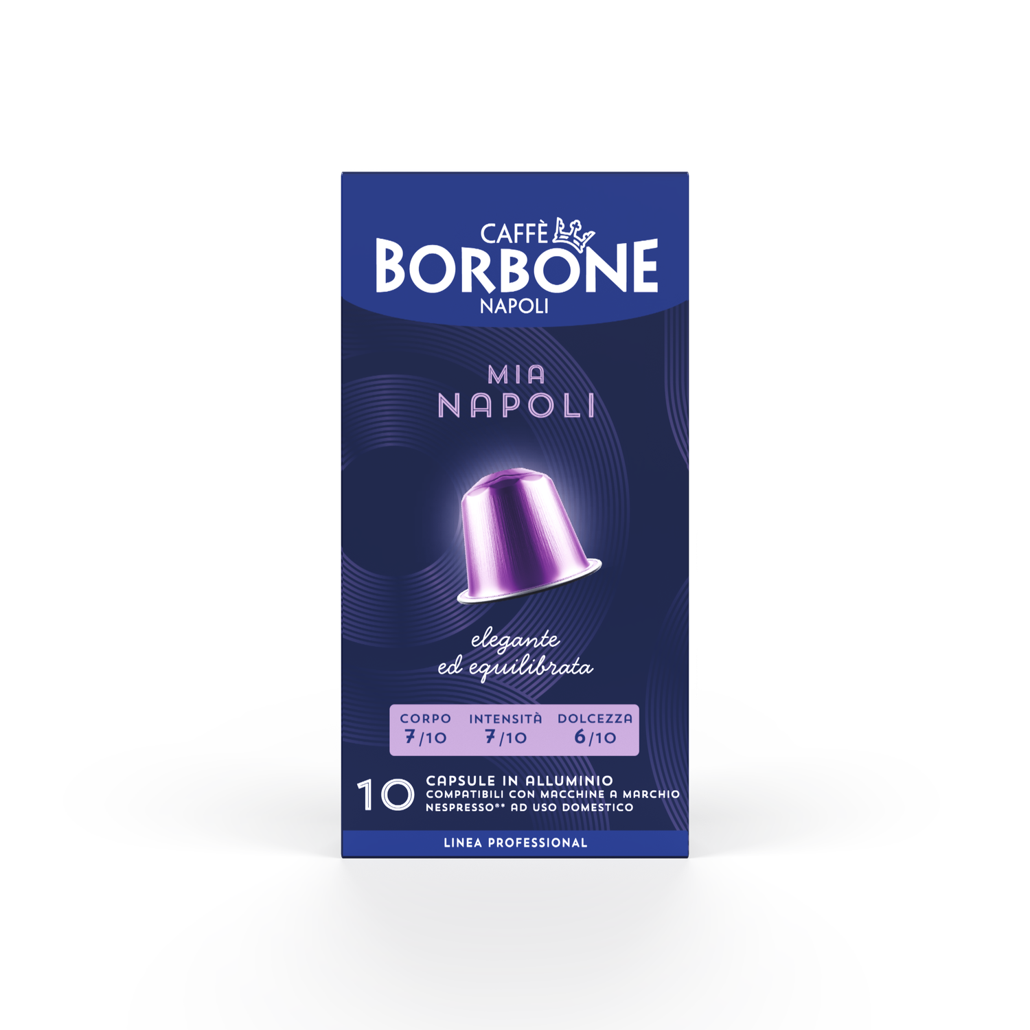 10 Capsule in alluminio caffè Borbone Compatibili Nespresso - Mia NAPOLI