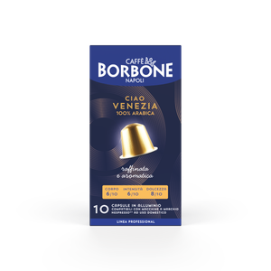 10 Capsule in alluminio caffè Borbone Compatibili Nespresso Ciao VENEZIA