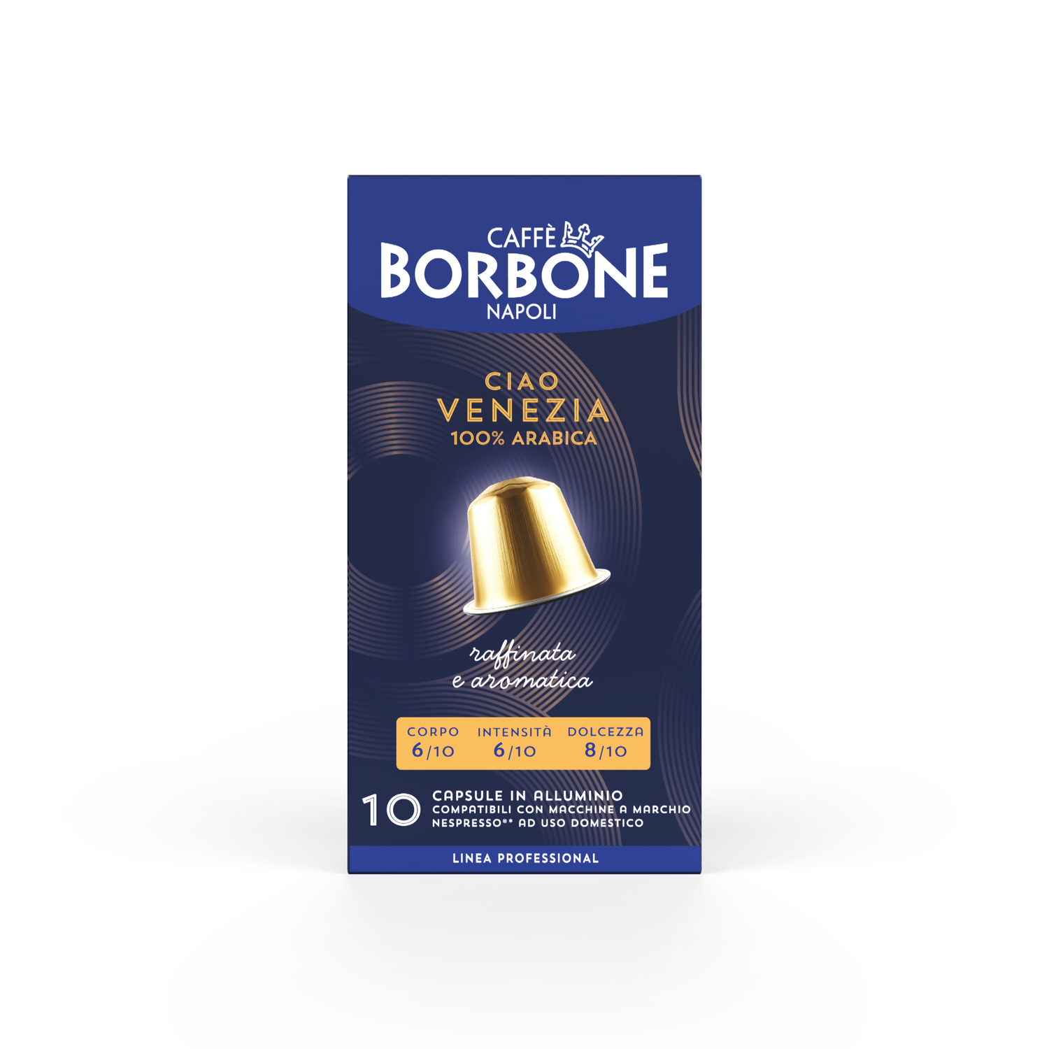 10 Capsule in alluminio caffè Borbone Compatibili Nespresso - Ciao VENEZIA