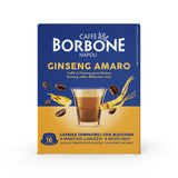 16 Capsule Borbone compatibili con Lavazza A Modo Mio - Caffè Ginseng Amaro