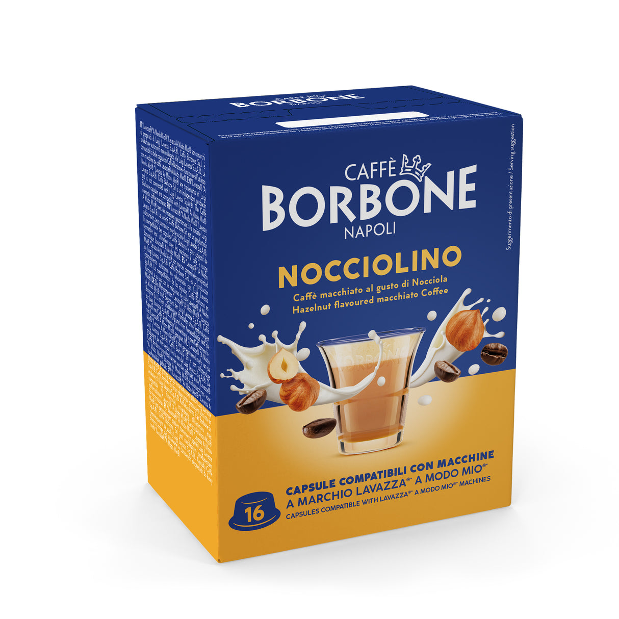16 Capsule Borbone compatibili A Modo Mio Nocciolino