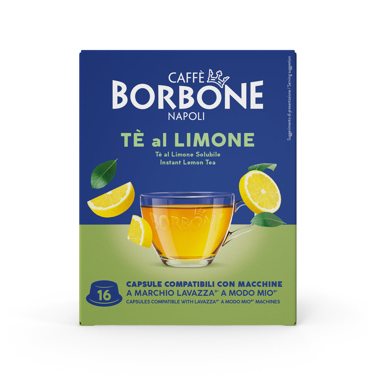 16 Capsule Borbone Compatibili A Modo Mio Tè al Limone