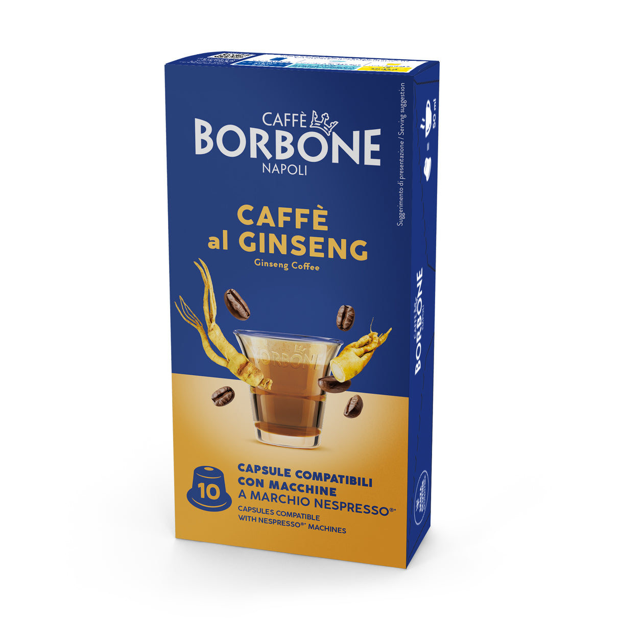 10 Capsule Borbone Compatibili Nespresso Ginseng