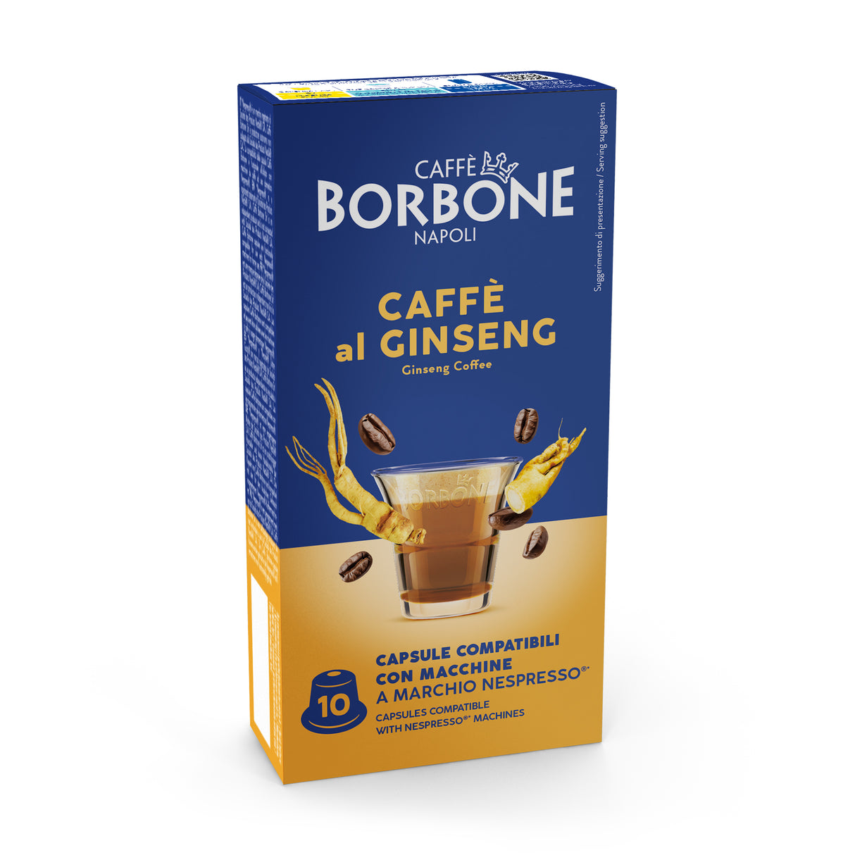 10 Capsule Borbone Compatibili Nespresso Ginseng