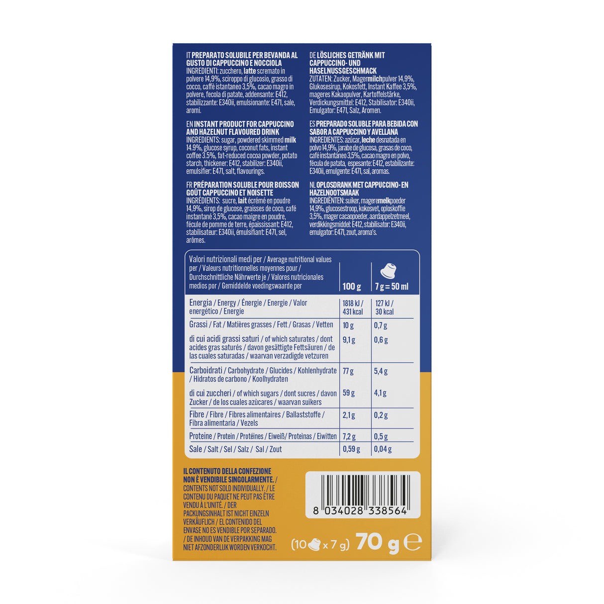 10 Capsule Borbone Compatibili Nespresso Nocciolino